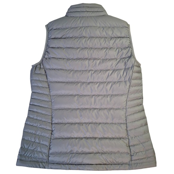 Patagonia Down Sweater Vest Women's Small Gray Teal Insulated Puffer Quilted Zip - Picture 2 of 10